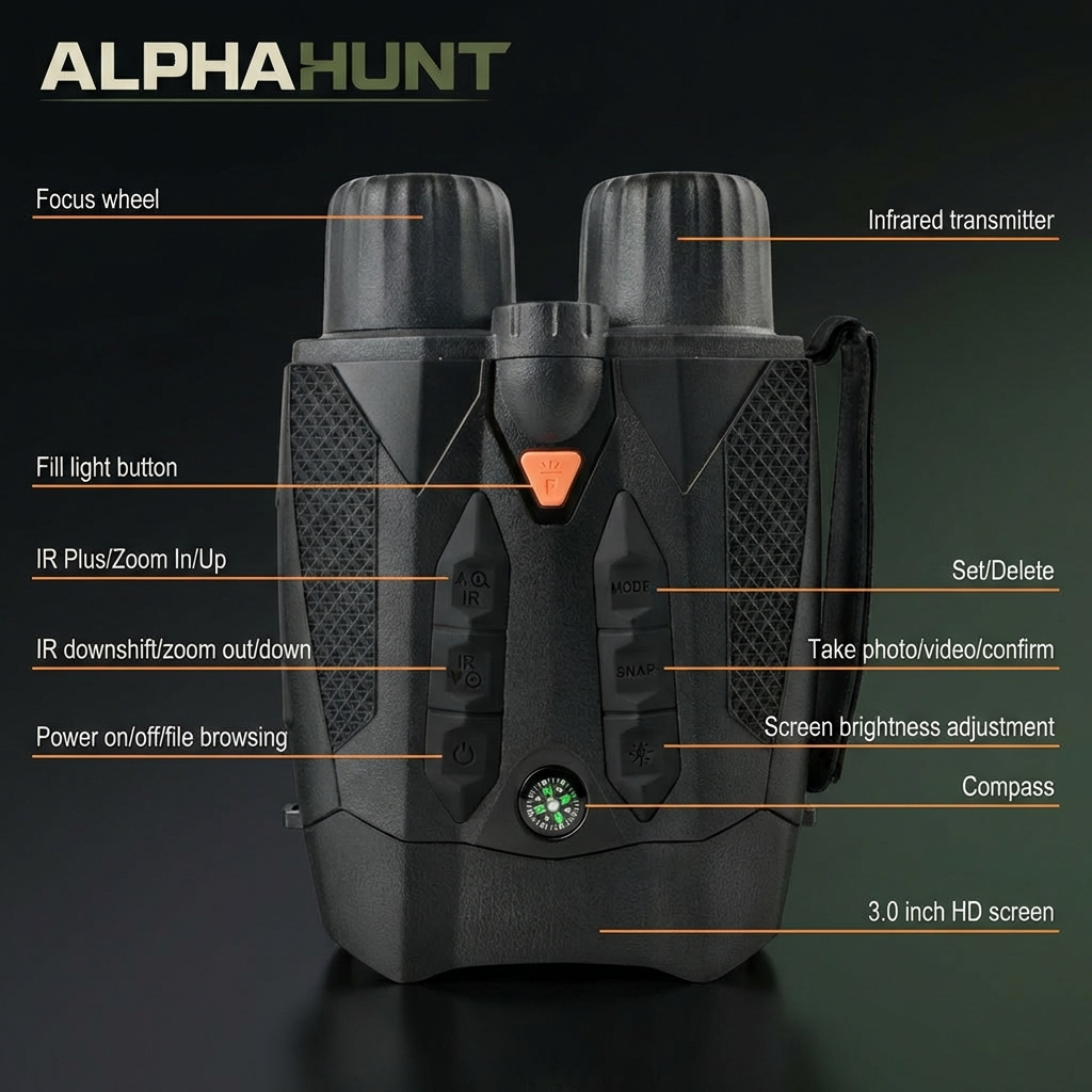 AlphaHunt BLACKOUT-IR Night Vision Goggles
